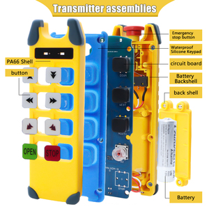Le funzioni chiave di lunga durata possono essere customiesd telecomando wireless per gru industriale equipaggiare - Product Image 3