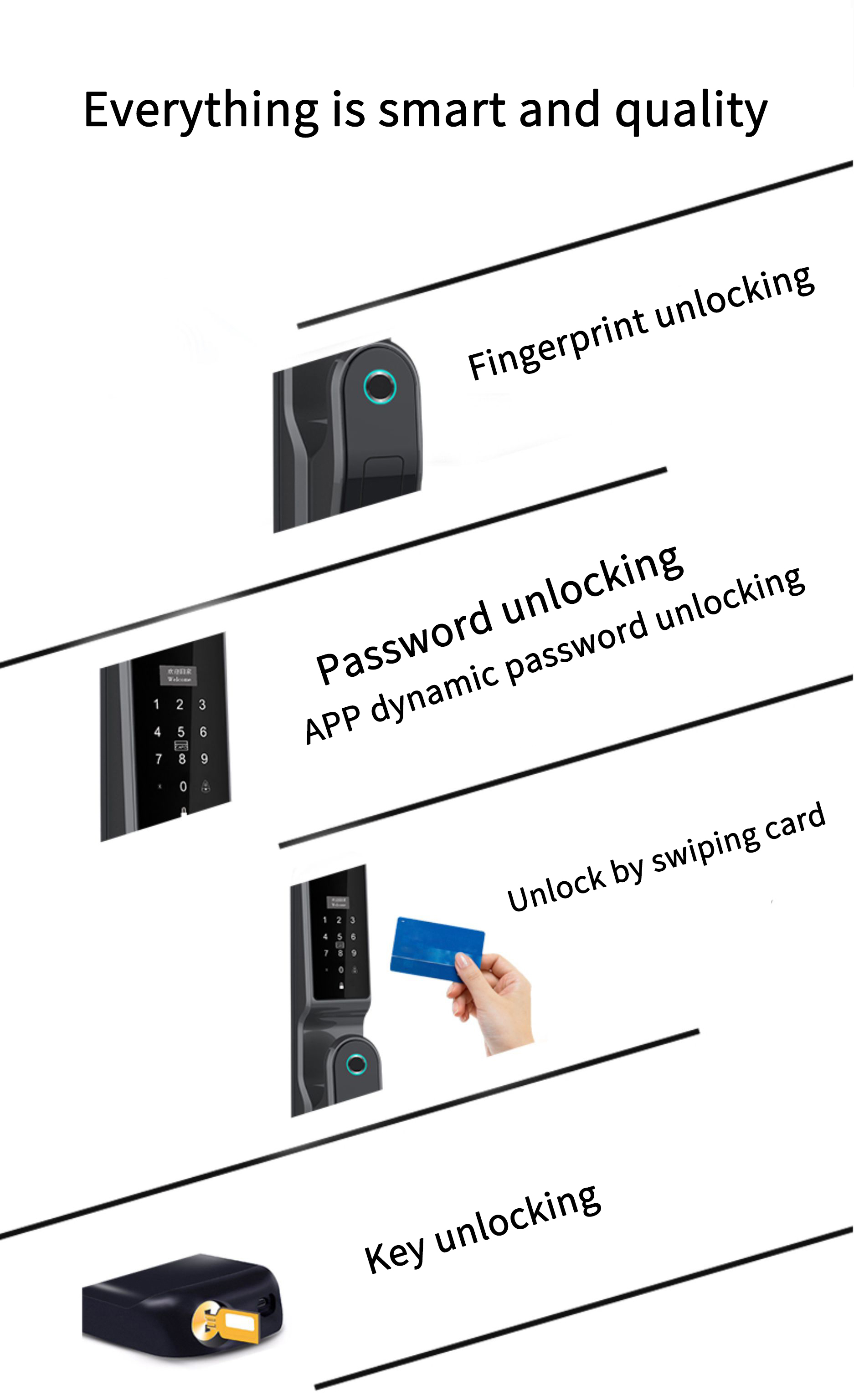 tuya smart lock home electronics smartsteps smart door lock with wifi fingerprint safety lock ttlock