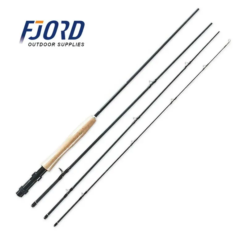 FJORD fly fishing rod graphite Fast Action rod 4pcs 9ft with rod case