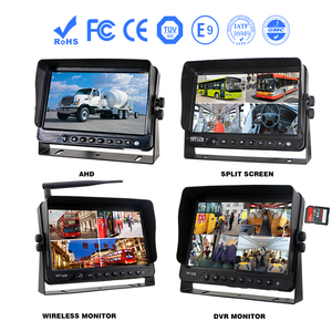 Monitor de autobús AHD de 9 pulgadas de fábrica ISO, Monitor de cámara de entrada de vídeo de 3 canales para Vista trasera de camión inversa - Product Image 3