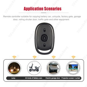 433MHz Smart Duplica tor Fernbedienung 3 Tasten für Garagentor Tor Remote Fixed Code Cloning 433,92 MHz Sender - Product Image 5