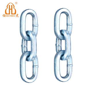 Bohu Link Chain โซ่ G80สี่เหลี่ยม8มม. ทำจากสังกะสีชุบโลหะผสมเหล็กเชื่อมโครงสร้างแบบลากเพื่อความสะดวกในการใช้งาน - Product Image 3
