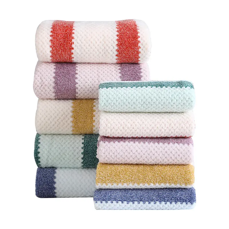 Set di asciugamani Ultra morbidi e altamente assorbenti 600 un anello 100% GSM cotone spinato asciugamani 2 lenzuola da bagno, 2 asciugamani per le mani 2 panni