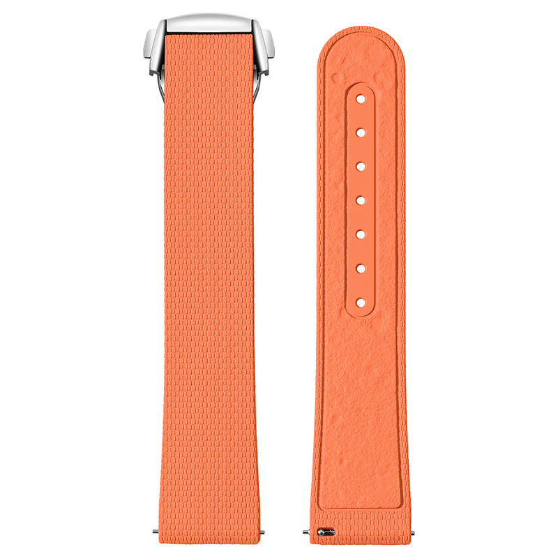 Boucle orange-argent