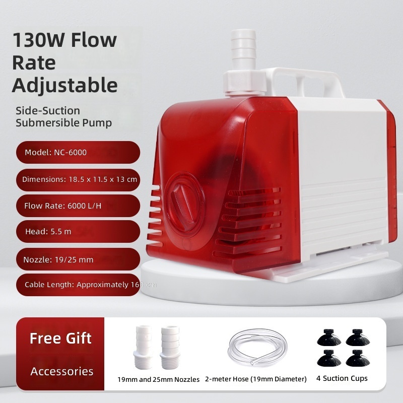 Pompe submersible à aspiration latérale à débit réglable 130W 19mm beef ten