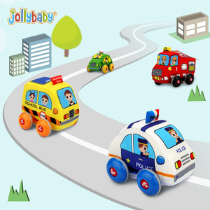 JOLLYBABY Custom Polyester Unisex CN;GUA Washable Baby Educational Sensory <strong>Toy</strong> Soft Fabric Pull Back Stuffed Car Window Box - Product Image 6