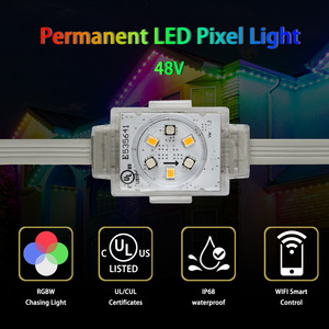 HRSYT LED nokta ışık Soffit ışıkları özelleştirilmiş APP akıllı kontrol konut ticari saçak ışıkları DC48V RGB/RGBW UCS2904 IP68 - Product Image 2