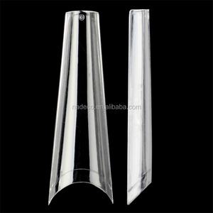 Extra Long Coffin French Professional Nail <strong>Tips</strong> Transparent Natural Deep C-Curve <strong>Tips</strong> Glue Fingernails - Product Image 1