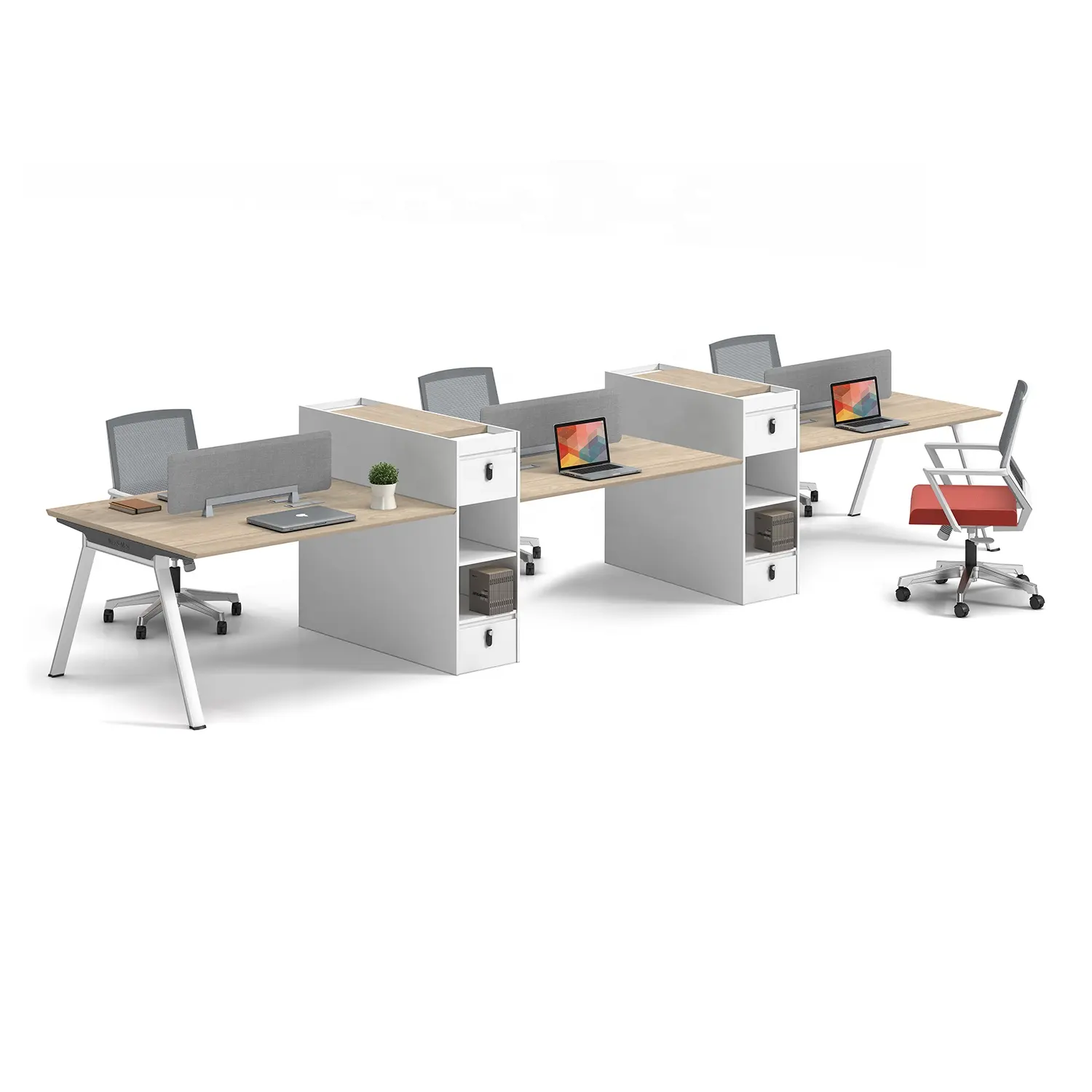 Di alta qualità di moda cubica postazione di lavoro scrivania ufficio workstation pc per 2 4 6 persone workstation mobili da ufficio