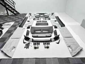 FORLand Rover Defender Body Kit Defender MSYStyleCarbon Fiber ön dudak difüzör, Spoiler, tekerlek Archhood yükseltme - Product Image 6