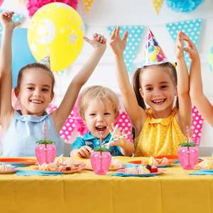 16 עוז פירות פלסטיק גביע אננס תות ענבים אננס
