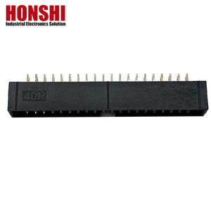 2.54mm Box <strong>Header</strong> H8.8 40P Gold Plated Straight Dual Row Customized High Quality Electrical Connector Box <strong>Header</strong> - Product Image 2