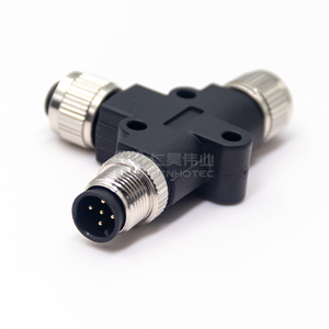 5针M12 T型适配器A代码5针T型连接器 - Product Image 3