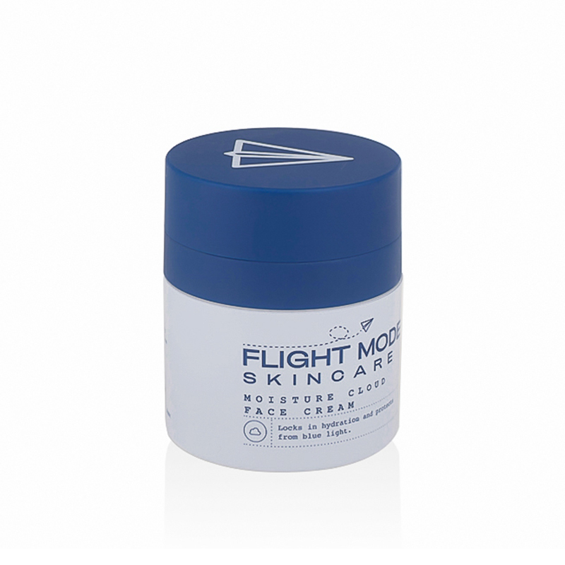 Tarro blanco perla + tapa azul marino mate