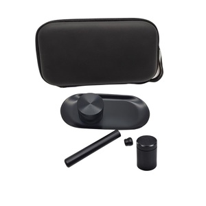 Portable Smoking Accessories Kit 5 in 1 <strong>Grinder</strong> Accessories <strong>Rolling</strong> Tray Set With Storage Jar Metal Herb <strong>Grinder</strong>