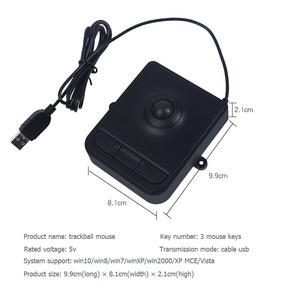 88键有线工业迷你键盘，内置轨迹球USB接口工业轨迹球键盘 - Product Image 5