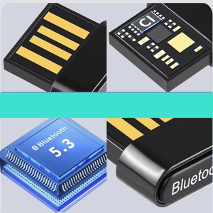 HIGI BT613 Super Mini adattatore bluetooth senza fili per Computer USB Bluetooth 5.3 Dongle per computer - Product Image 5