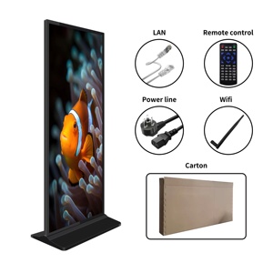 43 pollici verticale pavimento mobile HD 700 LCD lettore di annunci di rete Android con touch a infrarossi display macchina all-in-one - Product Image 6
