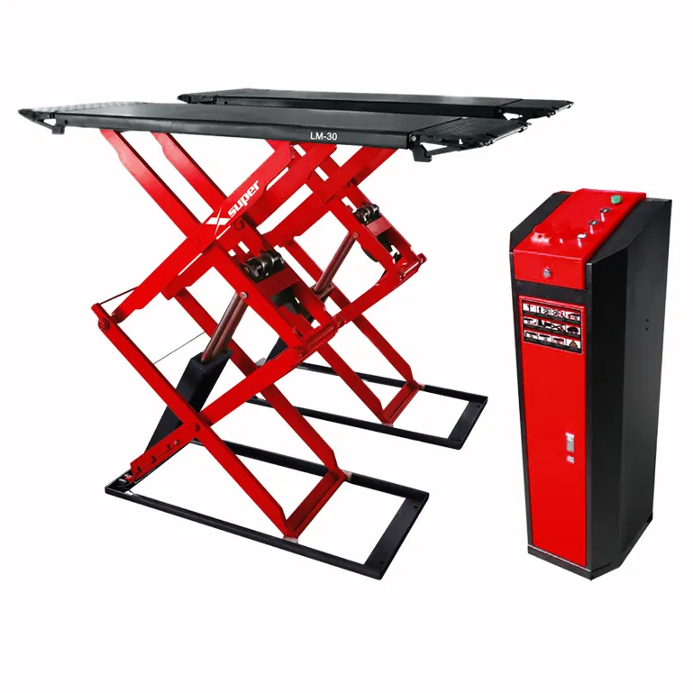 High quality car scissor lift for Vehicle inspection and repair with aluminum motor