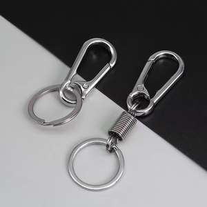 Ganchos de llavero de Metal con forma de mosquetón fuerte Simple de alta calidad Simple para llaveros de cintura con hebilla - Product Image 6