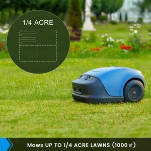 OEM Fábrica Portátil 24V Navegação GPS Robotic Lawnmower Auto-propelido com DIY App Controle Bateria Elétrica Operado Weeding
