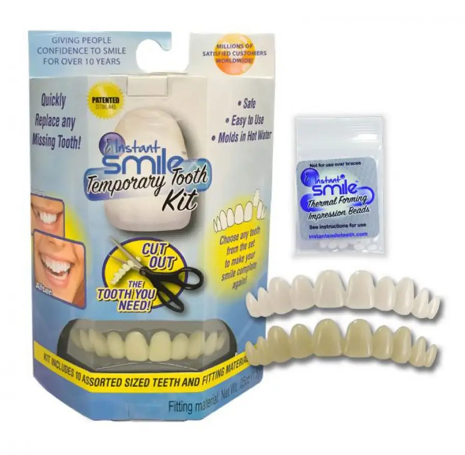 Sorriso Kit Dente Novo Enchimento Dental Clareamento Dentes Adesivo Simulado Sorriso Dentadura Cintas Adesivo Dentadura Dentes Temporários