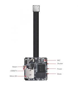 IMX258 4K 60FPS WiFi P2P มินิกล้อง14MP ตรวจจับการเคลื่อนไหวดิจิตอลซูมเลนส์โมดูล Matecam ขนาดเล็ก DIY กล้องบันทึก - Product Image 5