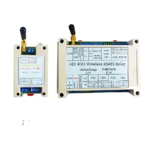 N4RFA04 RT5BF01 DC12V 24V 4DI-DO 433M <strong>Wireless</strong> RS485 Bus Relay <strong>Module</strong> RF Master-Slave Networking Remote IO Switch Board TB450 - Product Image 1