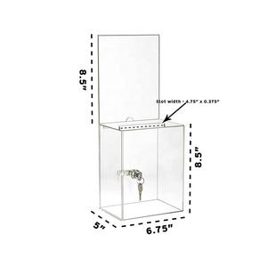 Hộp Gợi Ý Quyên Góp Từ Thiện Bằng Acrylic Trong Suốt Thiết Kế Tùy Chỉnh Phổ Biến - Product Image 4