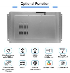 AndroidWifiオールインワンタッチスクリーンオープンフレーム埋め込み15インチタッチスクリーンオールインワンコンピューターPC - Product Image 3