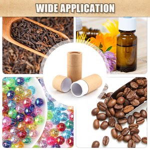10Pcs 1 Oz/30Ml Kraft Bìa Ống Sinh Học Phân Hủy Rỗng Hộp Các Tông Nắp Tinh Dầu Đồ Trang Sức Trà Cà Phê Thủ Công Bao Bì - Product Image 6