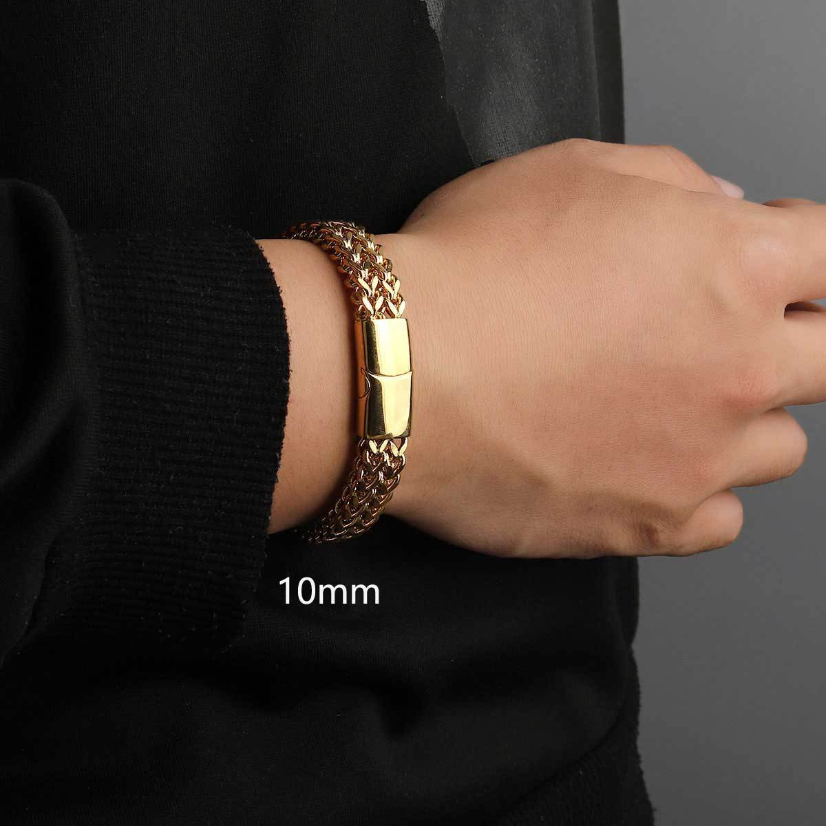 High Polished Gold plated SS-10mm