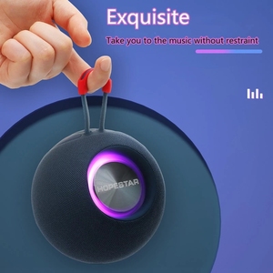 2022 nuovo altoparlante bluetooth H52 lanterna portatile da esterno IPX6 impermeabile colore multiplo con altoparlante a sfera rotonda a LED Blue tooth - Product Image 5