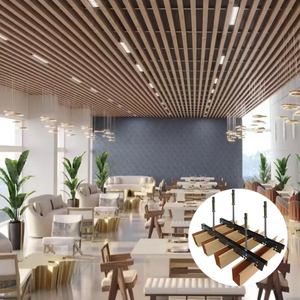 Nhà Máy Cung Cấp Nội Thất Treo Chống Cháy Hình Chữ U Nhôm Dải Vách Ngăn Trần Trong Nhà - Product Image 1