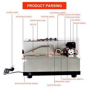 Tinten rad Verfalls datum Codier maschine Chargen nummer Code Druckmaschine MY-380F automatische feste Heiß prägung Datums codierer Drucker
