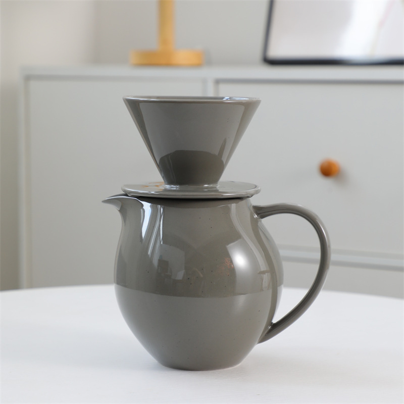 Ensemble de cafetière oiseau volant 1-512 - Gris pur - 830 ml