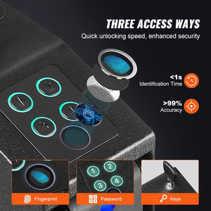ตู้เซฟแบบกดและดึงอัตโนมัติแบบ T5พร้อมรหัสผ่านด้วยลายนิ้วมือเพื่อความปลอดภัยของบ้านสำนักงาน - Product Image 2