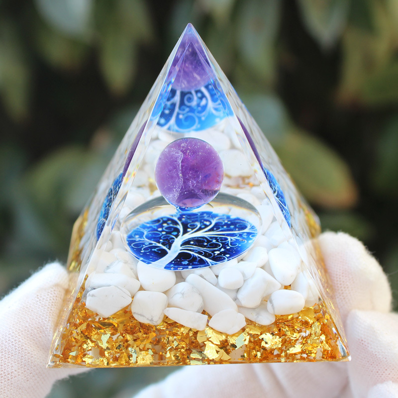 Amethyst and white turquoise