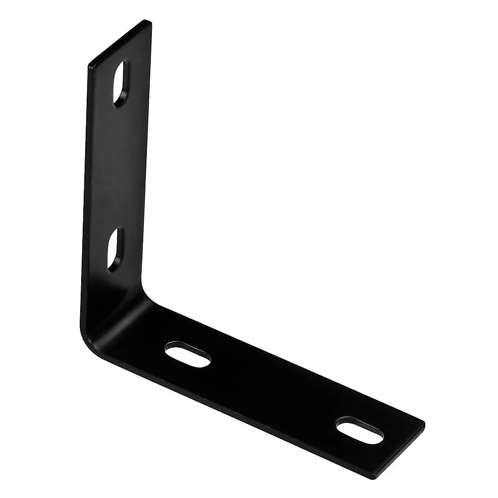 5.1X1.5 1/8 attelle de Conner noir quincaillerie de porte robuste attelle de support en acier attelle d'angle