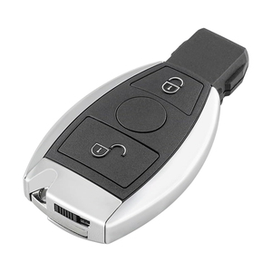 Mercedes Benz kesilmemiş akıllı 2 düğmeli katlanabilir araba anahtarlık BGA çip E S G CLK SLK ML sınıf 2000 + 433MHz araçlar için kesilmemiş bıçak - Product Image 1