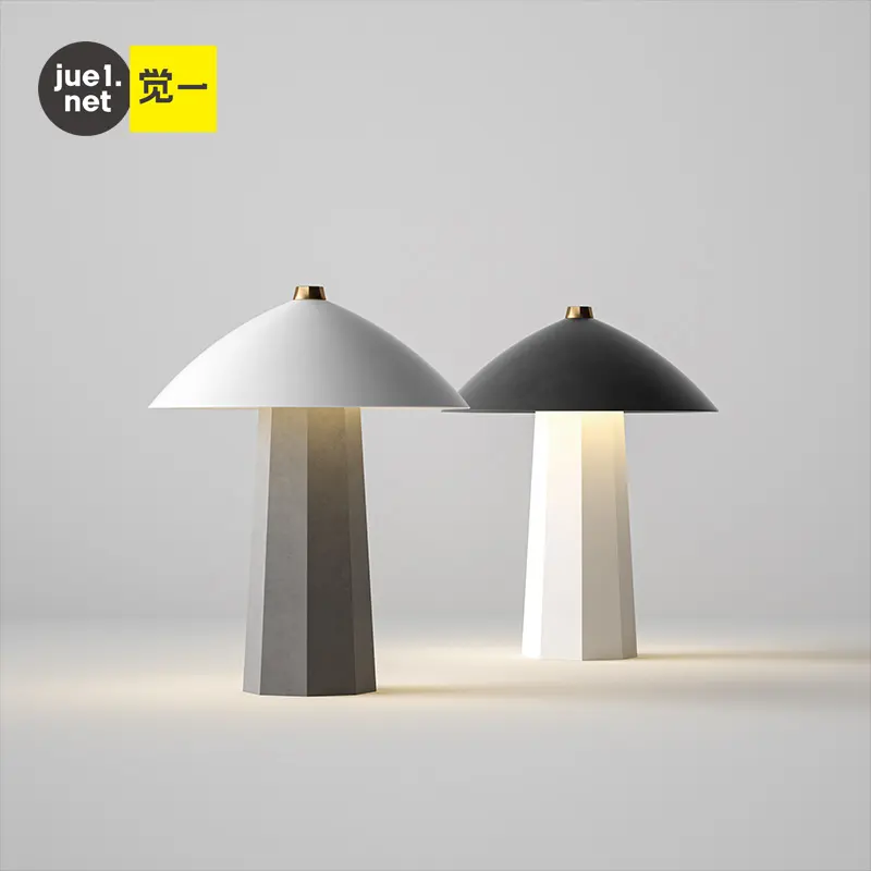 Tasarımcı yaratıcı Metal beton masa lambası restoran Bar yatak odası atmosfer masa lambası aile başucu lambası gece lambası