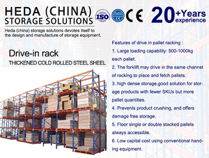 Fabbrica su misura automatico impilamento Pallet magazzino Drive-in sistema di Racking per carrelli elevatori - Product Image 6