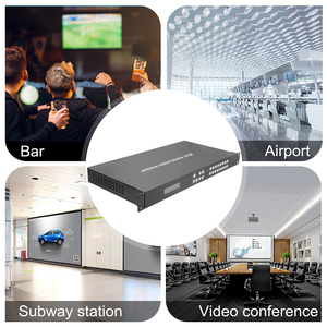 Matriz de audio 4K 8X8 con salida de audio coaxial, compatible con 4K60Hz 444 HDR y Dolby Vision, salida de escala descendente, matriz de 8 entradas y 8 salidas