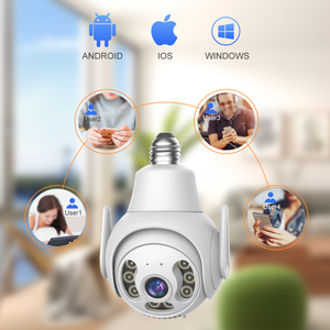 2025 Yida 3MP telecamera Wireless di sicurezza Wifi IR visione notturna lampadina di rilevamento del movimento Baby monitor telecamera CCTV per uso domestico - Product Image 6