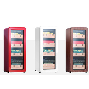 Şarap ve puro dolabı tütün kutusu çekmeceli parmak izi kilidi ahşap elektrikli Humiditor puro dolabı - Product Image 6