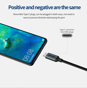 Toptan 60W tip C hızlı kablo naylon örgülü USB 3.0 USB C tipi kablo 3A hızlı şarj android telefon şarj kablosu - Product Image 5