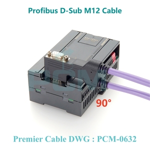 D-Sub Profibus-Kabel 90-Grad-Winkel M12 B-codiert für DB9 Profibus DP-kompatibles Phoenix-SUBCON-PLUS-PROFIB/90/PG/SC 2313708 - Product Image 6