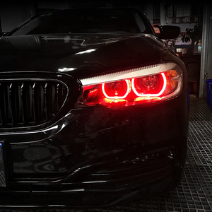 SJC Head Light DRL Modules for BMW 5 SERIES F90 M5 G30 Daytime Light <strong>Red</strong> Blue Color Style <strong>LED</strong> Boards Module 17-20 XENON Only - Product Image 5