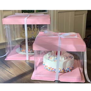 Fabrika doğrudan satış özel renkli gıda karton kutu doğum günü kek paketleme kutusu - Product Image 2