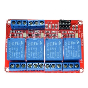 5V 12V 4 way relay module with <strong>optocoupler</strong> isolation support for high and low level triggering for <strong>arduino</strong> - Product Image 1
